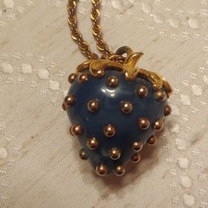 Kenneth J Lane Blue Strawberry